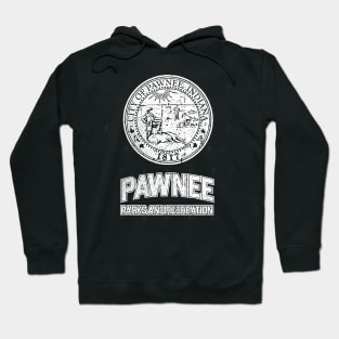 Pawnee Parks and Rec On white Hoodie